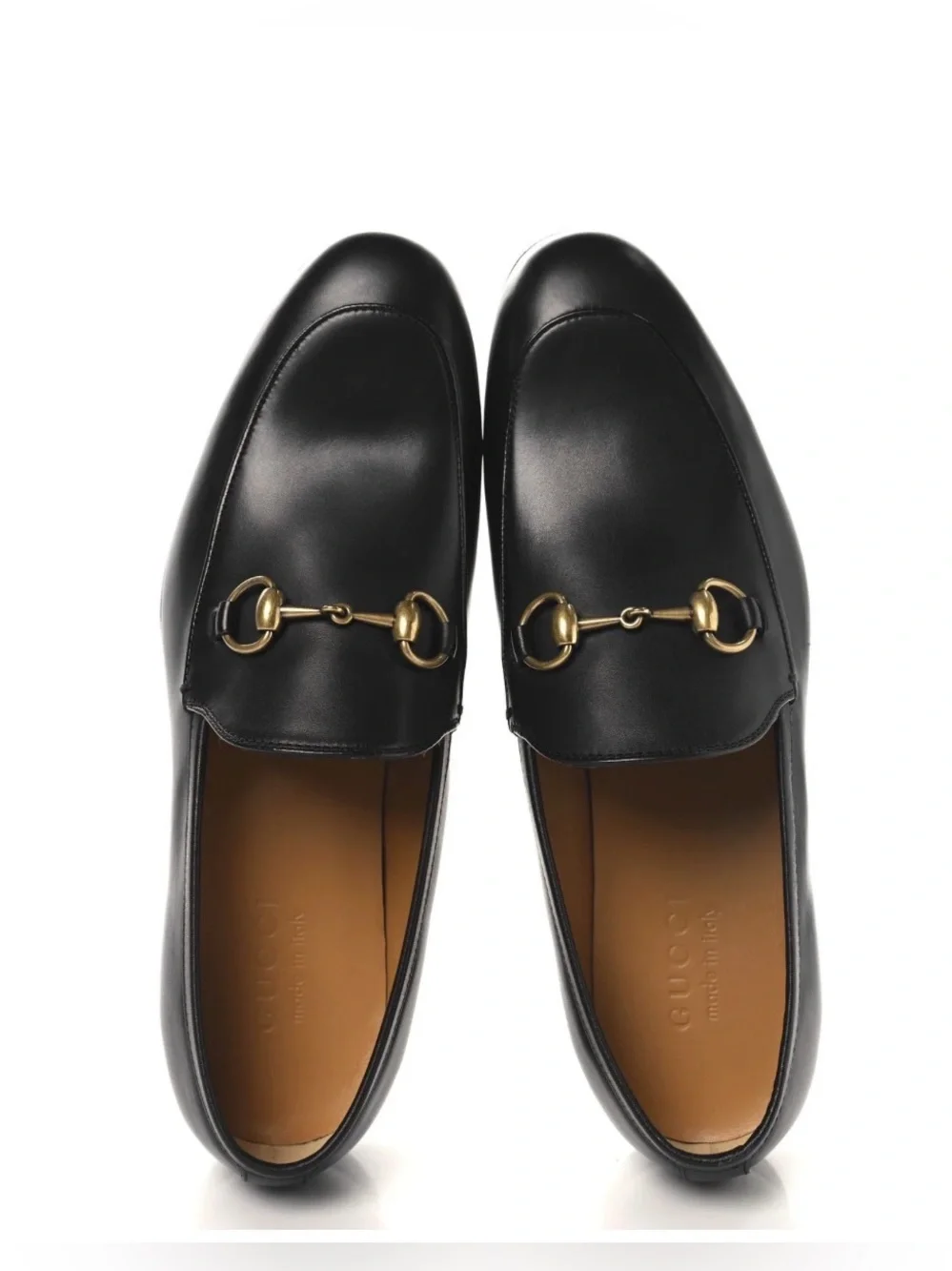 Gucci Calfskin Horsebit Mens Jordaan Loafers